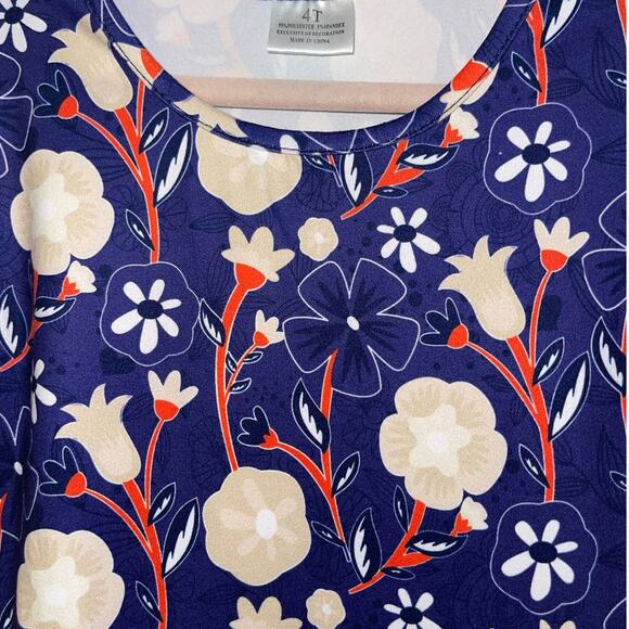 Girls Royal Blue Fall Tutu Dress - Size 4T - Picture 5 of 5